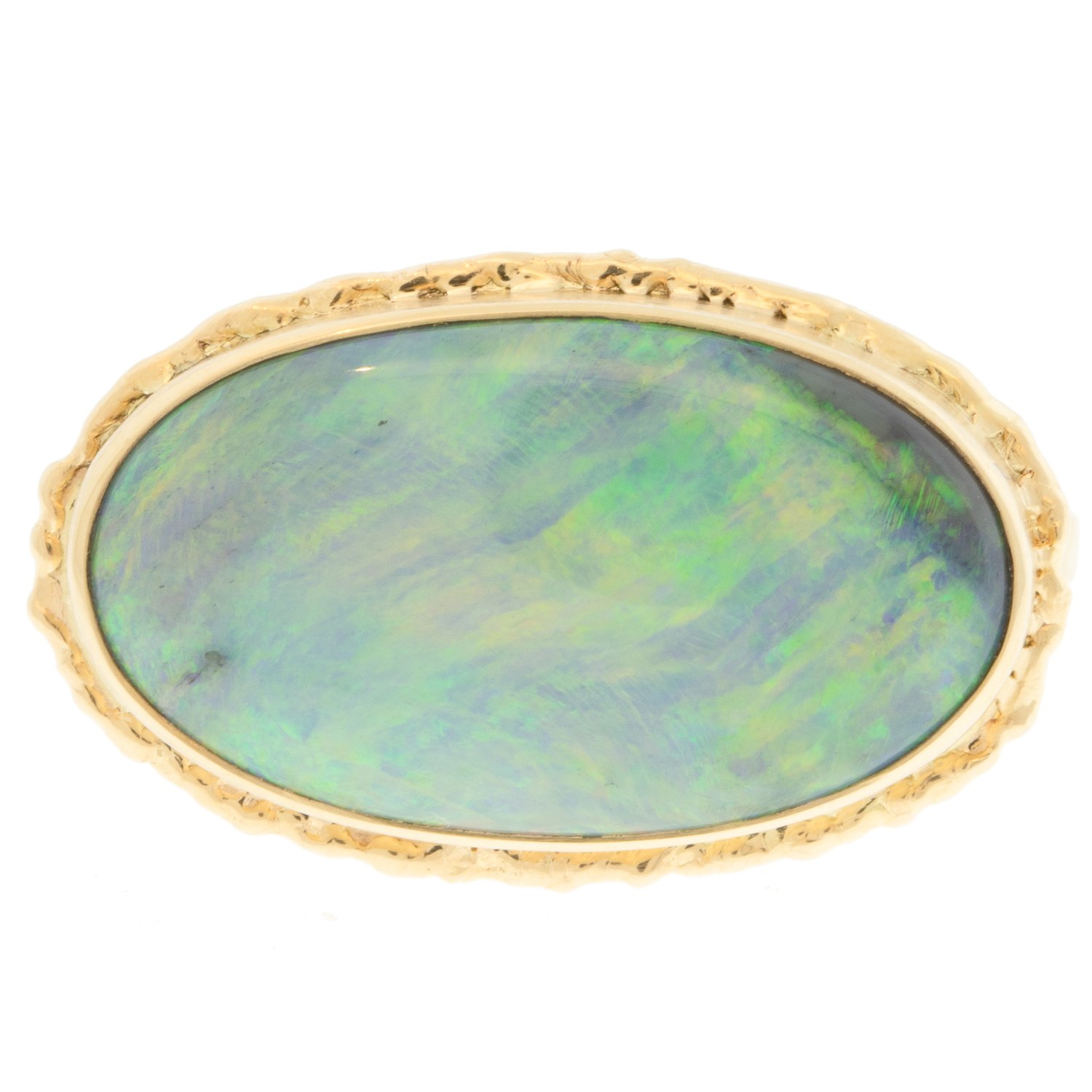 gold ring with opal by jewelry designer jamie Joseph