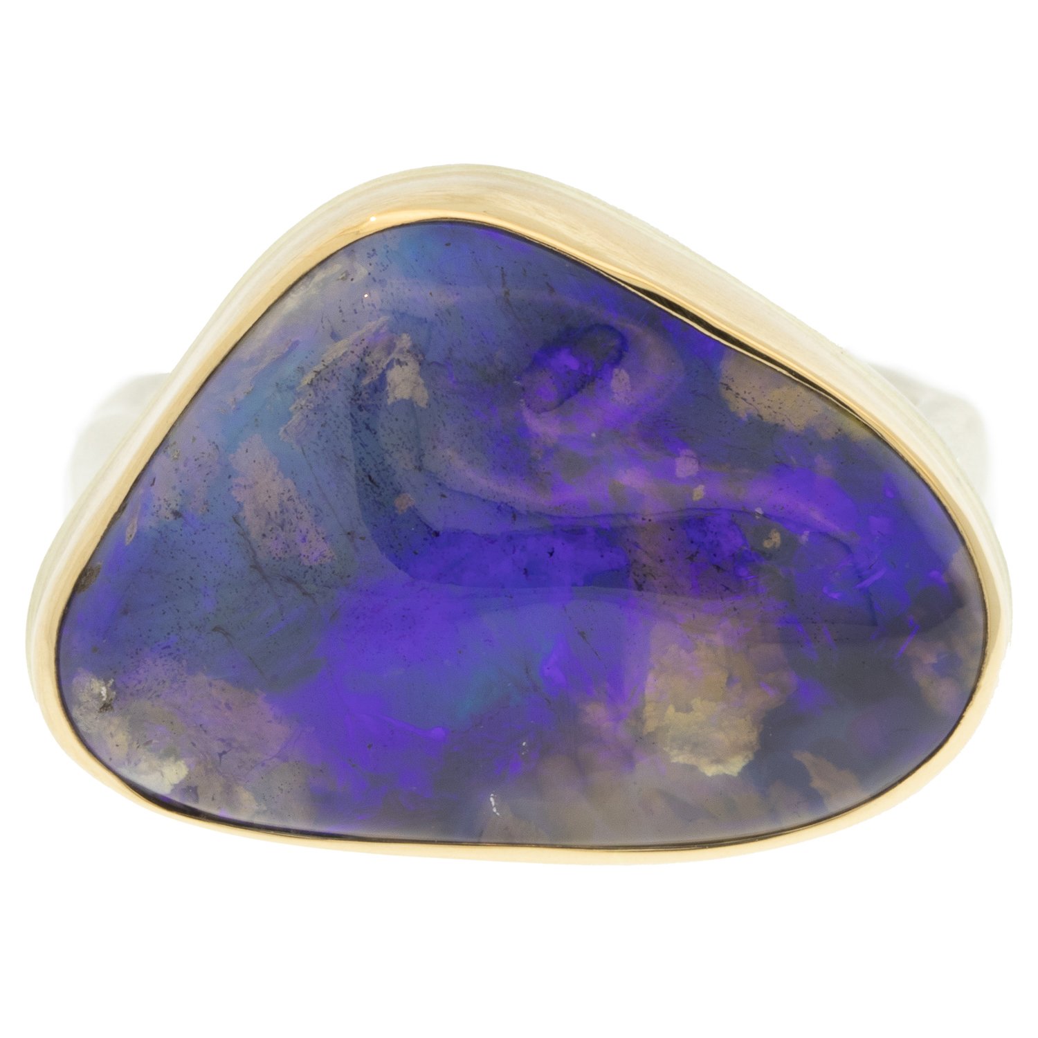 gold and silver ring with opal by jewelry designer jamie Joseph