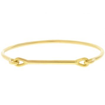 Tura Sugden: Needle Eye Cuff - Heavy Weight Top, 18k Yellow Gold, Size Medium, Recommended for wrists up to 7 inches (17.75cm)