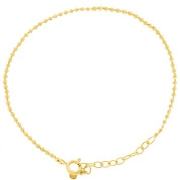 Tai: Gold vermeil chain bracelet with gold nuggets