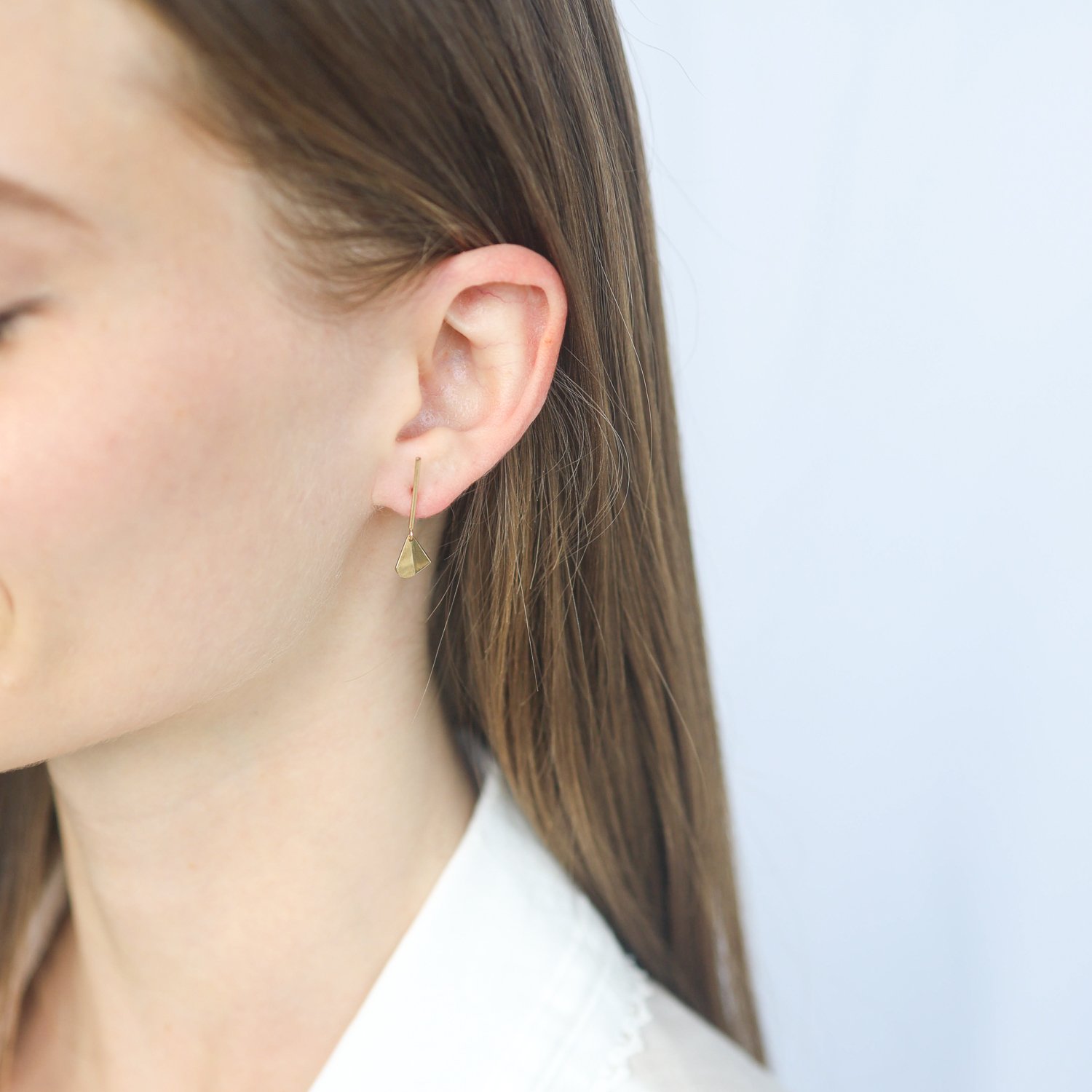 Kaylin Hertel: Flicker Stud 14k Yellow Gold (single)