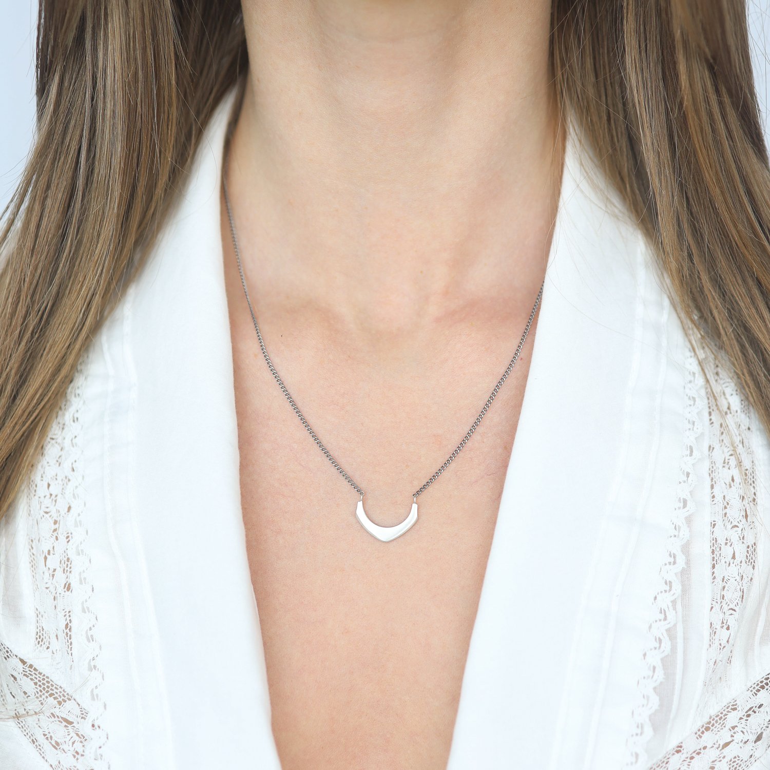 Kaylin Hertel: SS pointed slice necklace