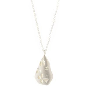 Kaylin Hertel: Medium Petal Pendant Sterling Silver Necklace