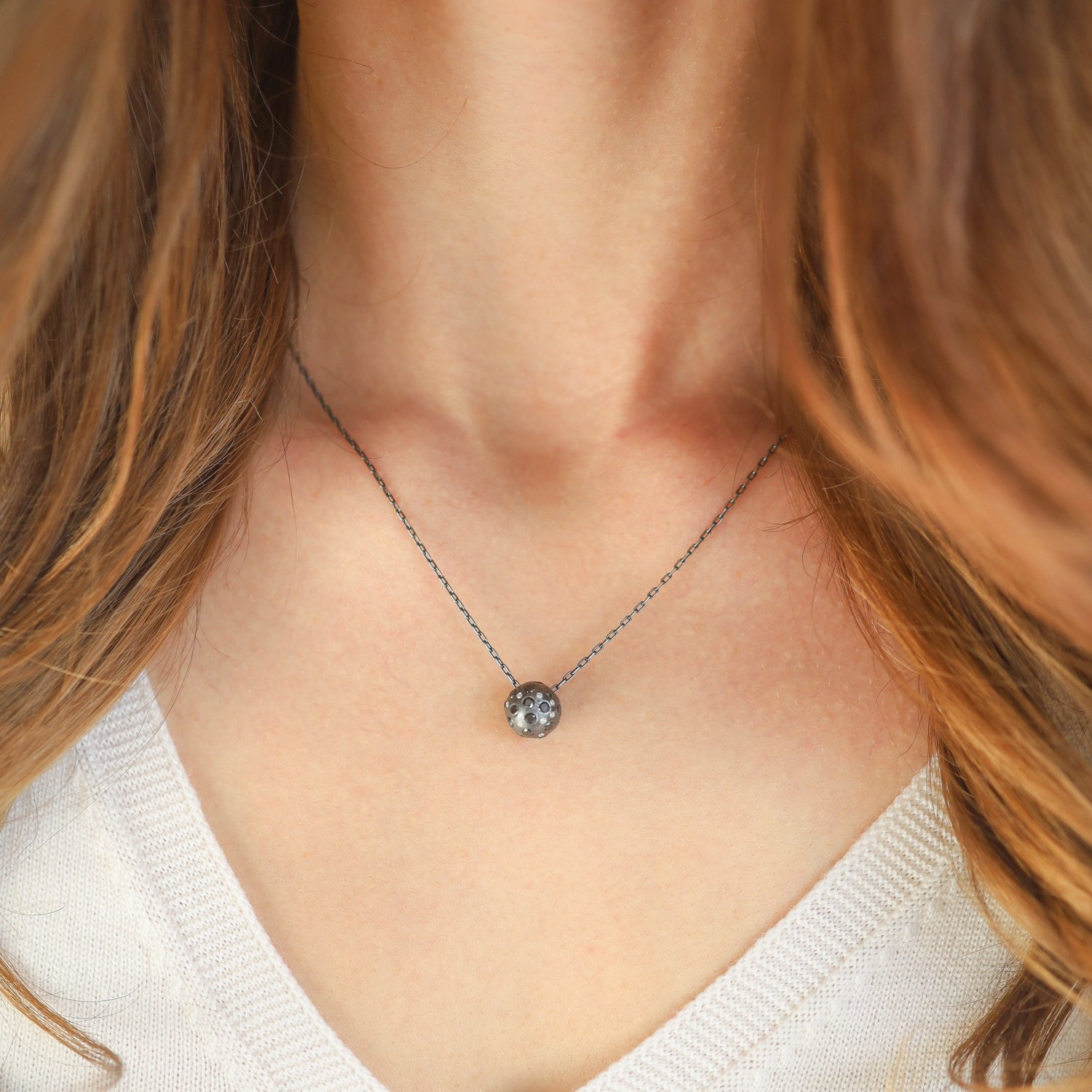 Rene Escobar Trunk Show: Pendant, CERES, SS CHAIN, RG Toggle, .93ct Diamonds