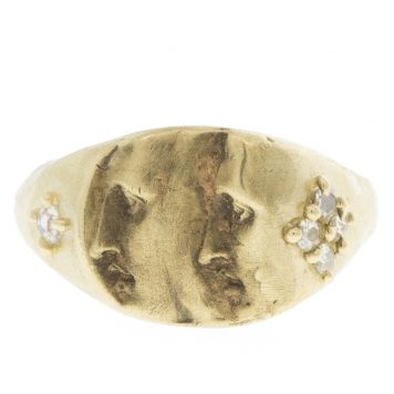 Atelier Narcé: Ring ,14K gold,Rose cut diamonds