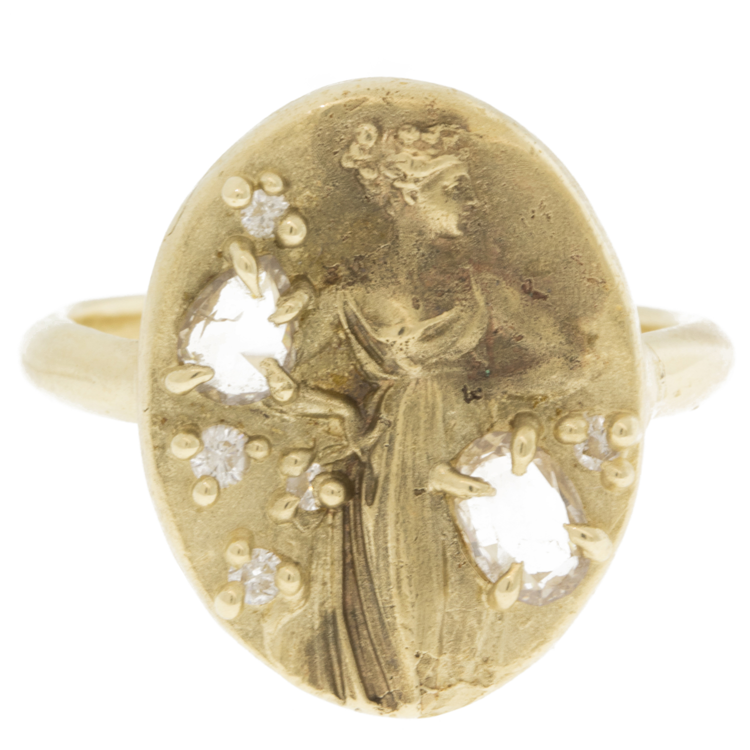 Atelier Narcé: Ring,14K gold,Diamonds