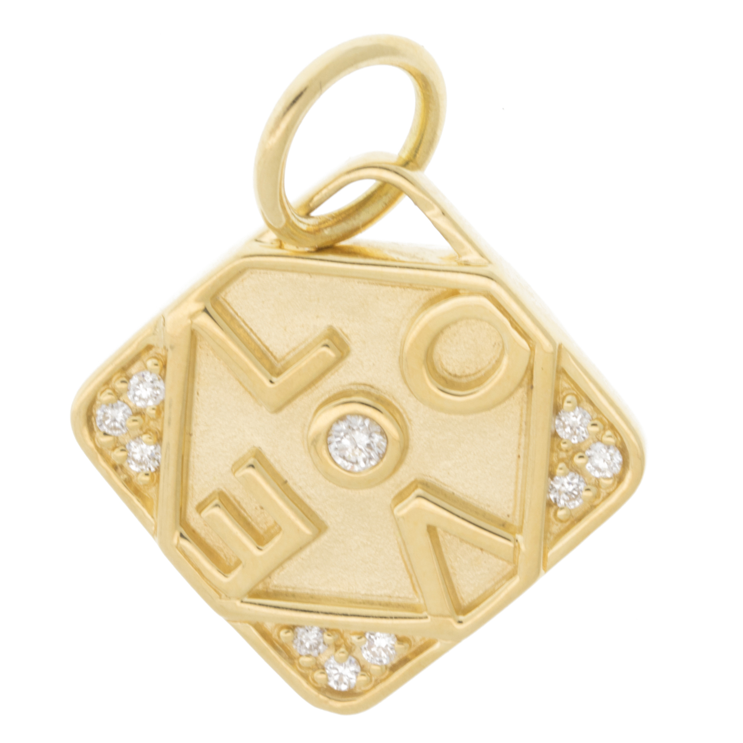 Monica Rich Kosann: Miniature Love Charm in Gold