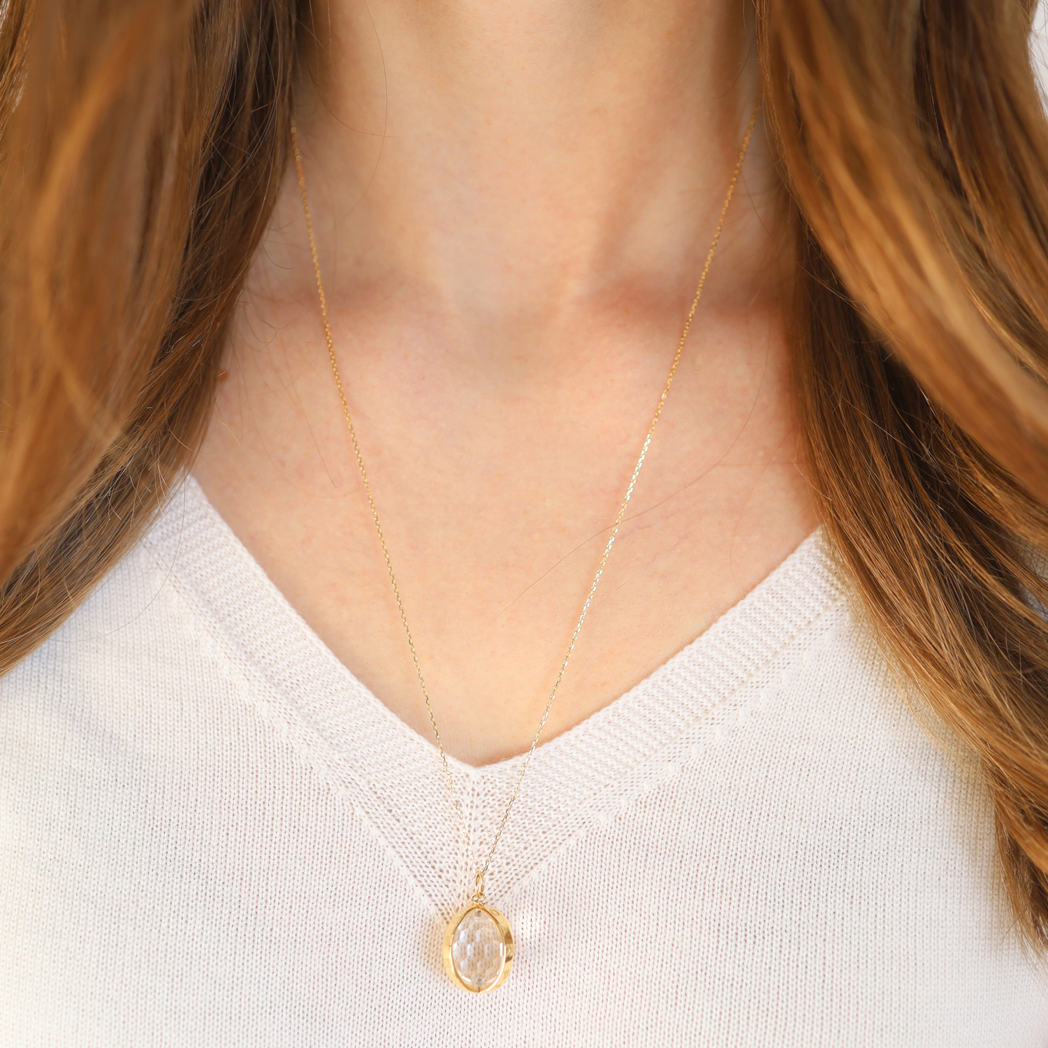 Monica Rich Kosann: 18K Yellow gold Carpe diem charm, Measures 1 x 11/16 x 11/16 including bail