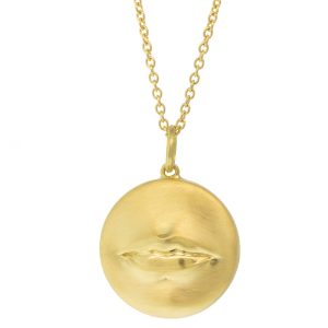 Anthony Lent: Kiss Me Pendant 18K YG