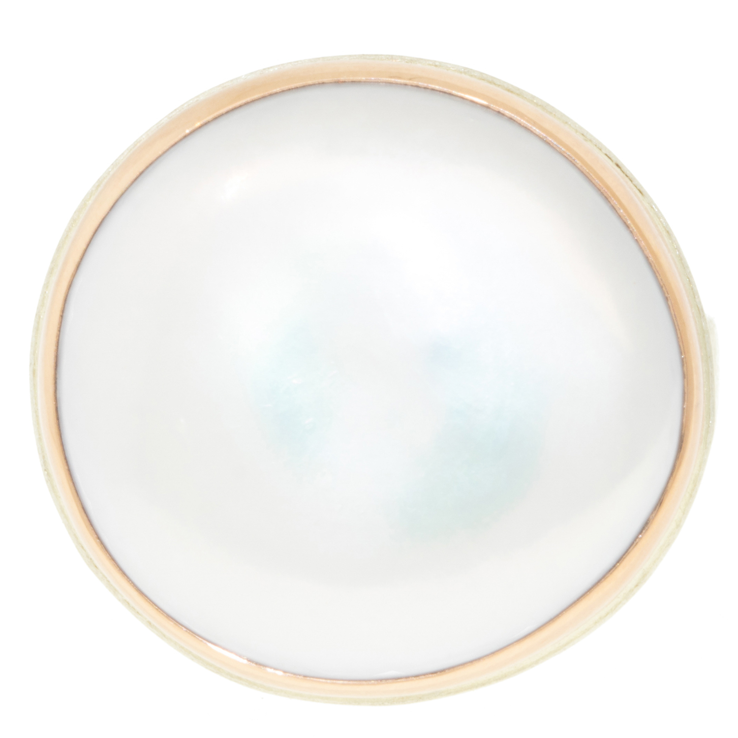 gold and silver ring with pearl by jewelry designer Jamie Joseph