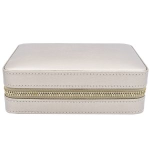 WOLF: Palermo Zip Case Jewelry Case-Pewter