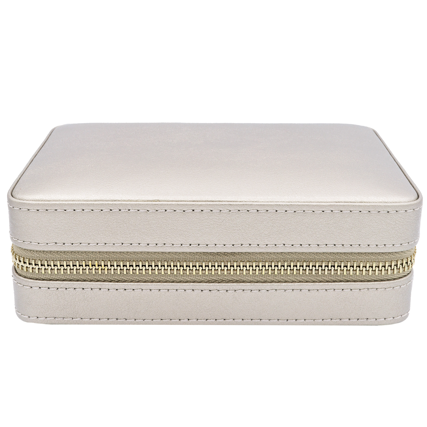 WOLF: Palermo Zip Case Jewelry Case-Pewter
