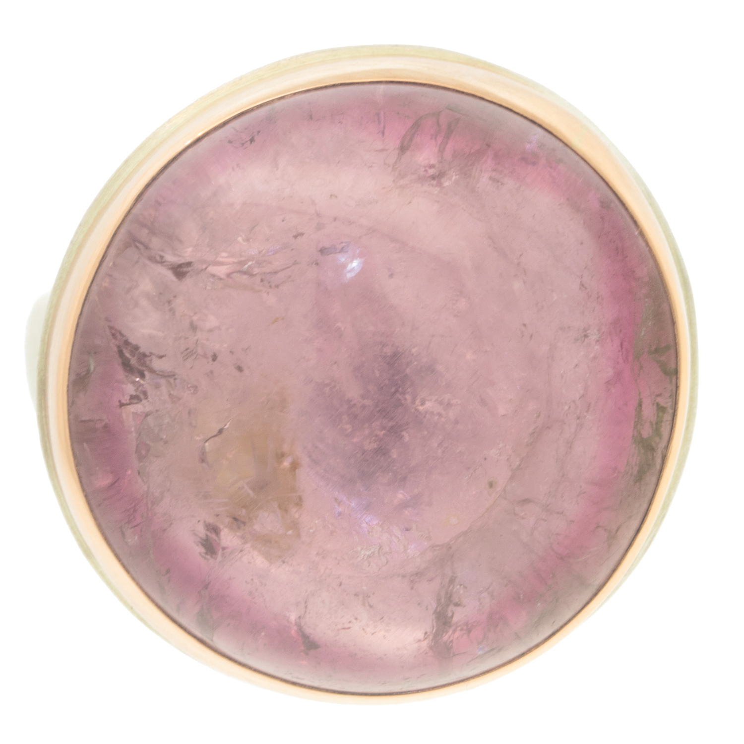 gold and silver ring with tourmaline by jewelry designer Jamie Joseph