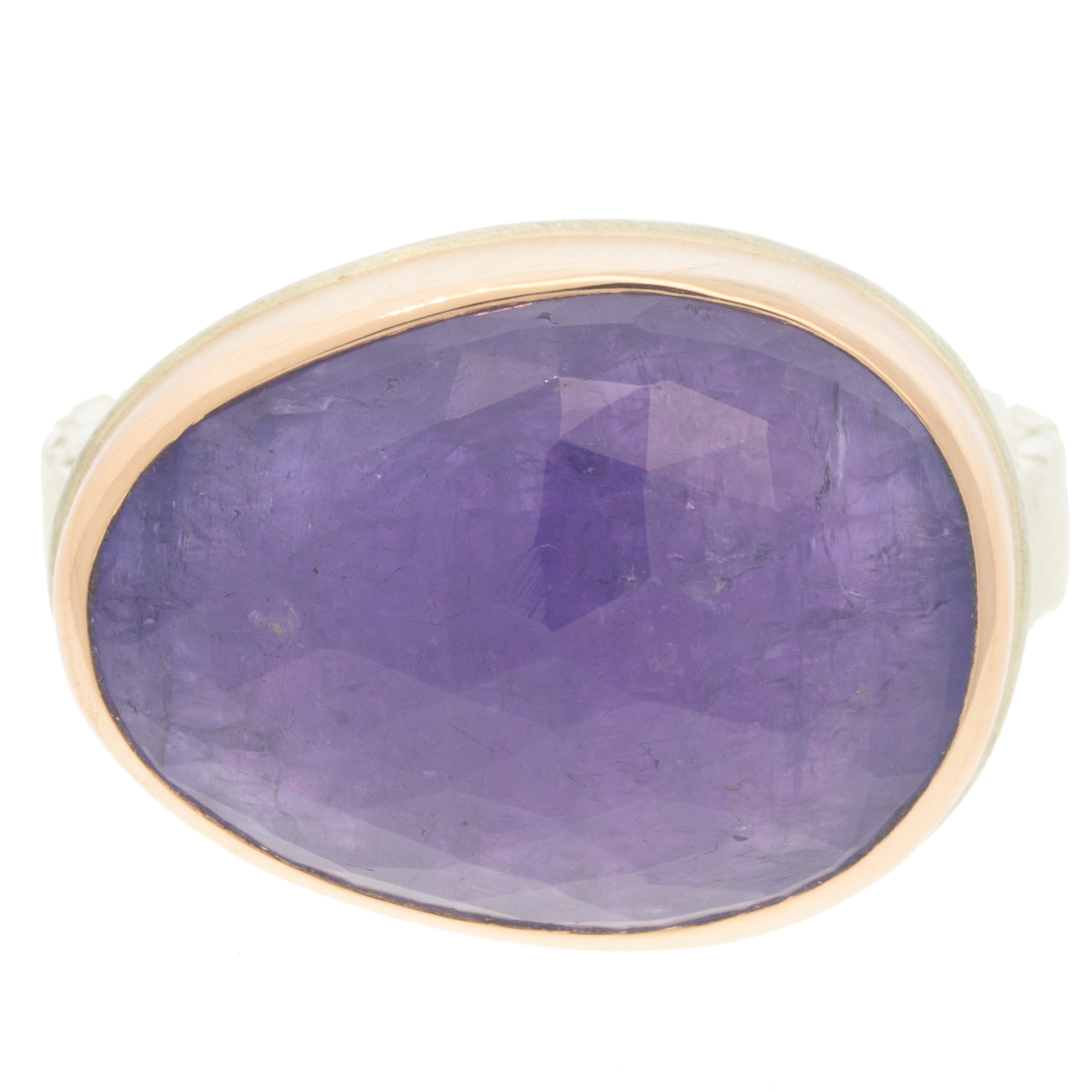 gold and silver ring with tanzanite by jewelry designer Jamie Joseph