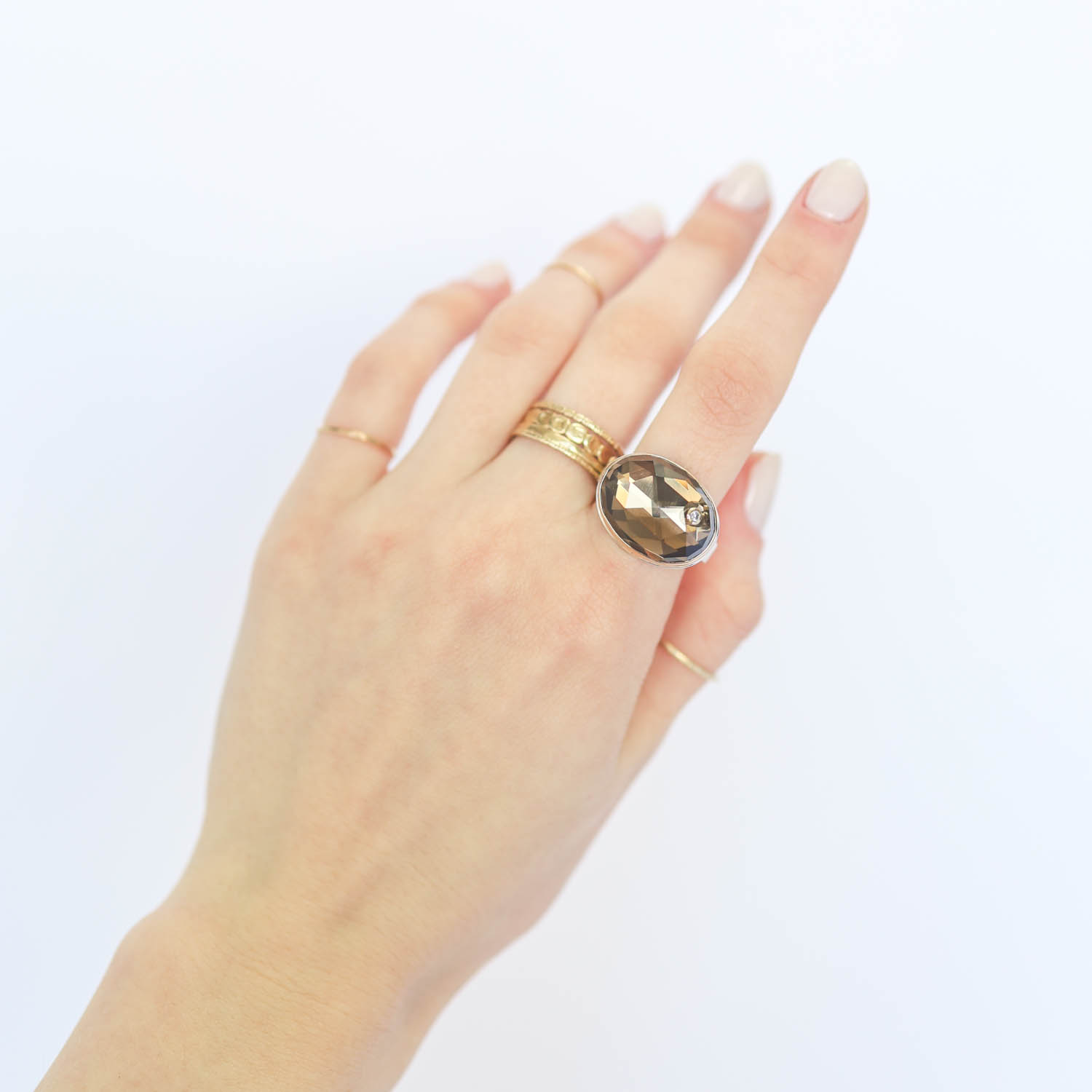 Jamie Joseph Trunk Show:Ring 19,Smoky quartz