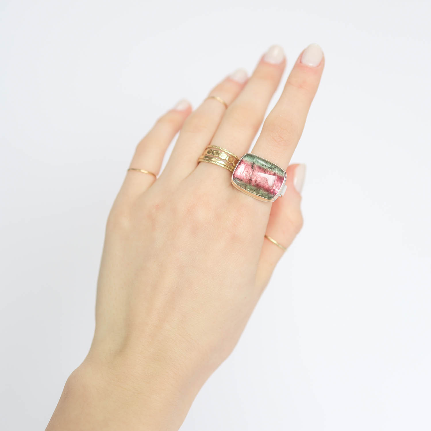 Jamie Joseph Trunk Show: Ring 90,Watermelon tourmaline