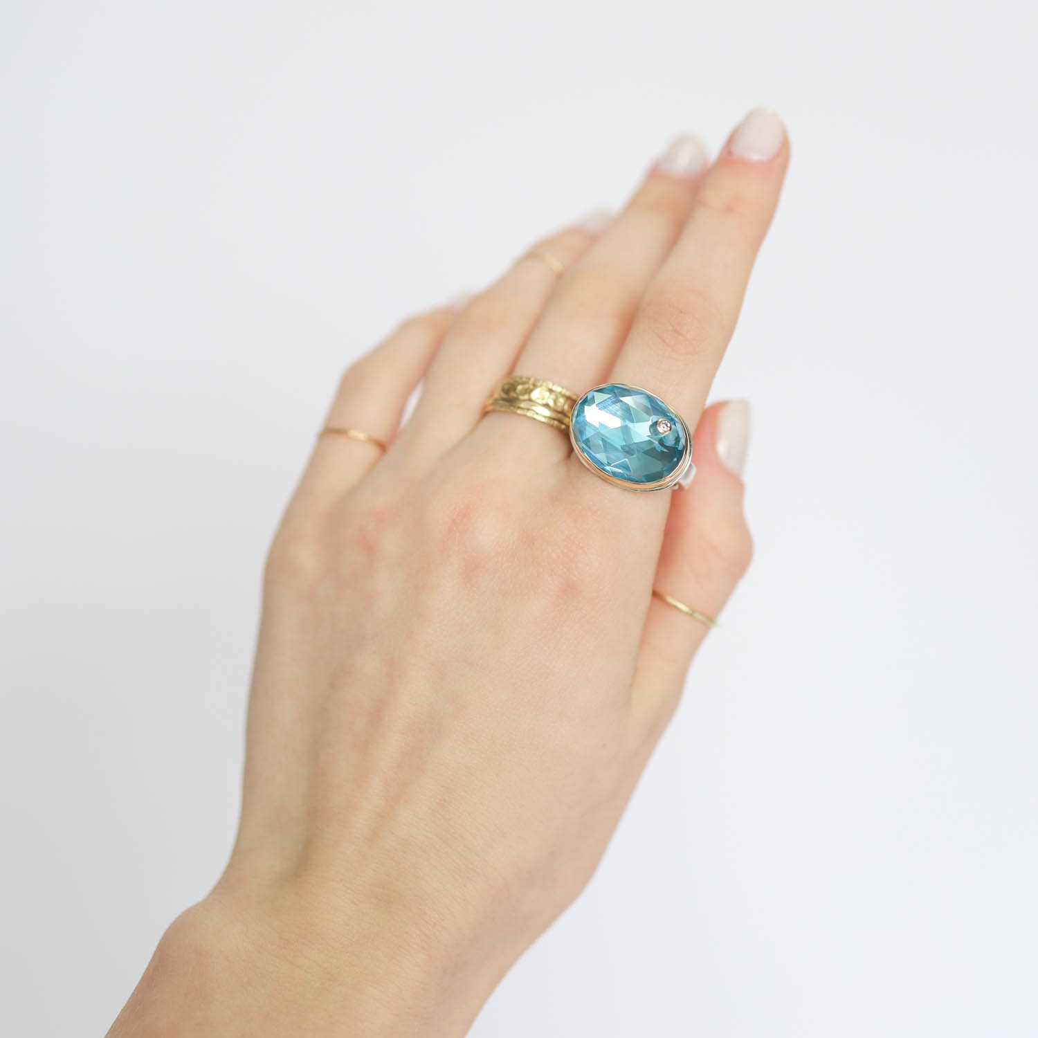 Jamie Joseph Trunk Show: Ring 135,Blue Topaz