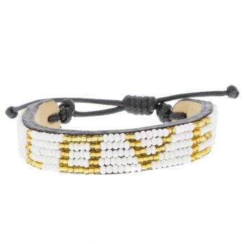 Love is Project:Bracelet, LOVE, White/Gold