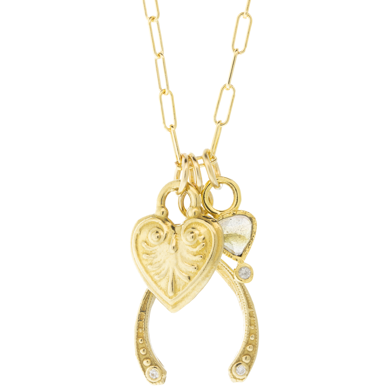 LuLu: Bobby Charm Necklace Labradorite