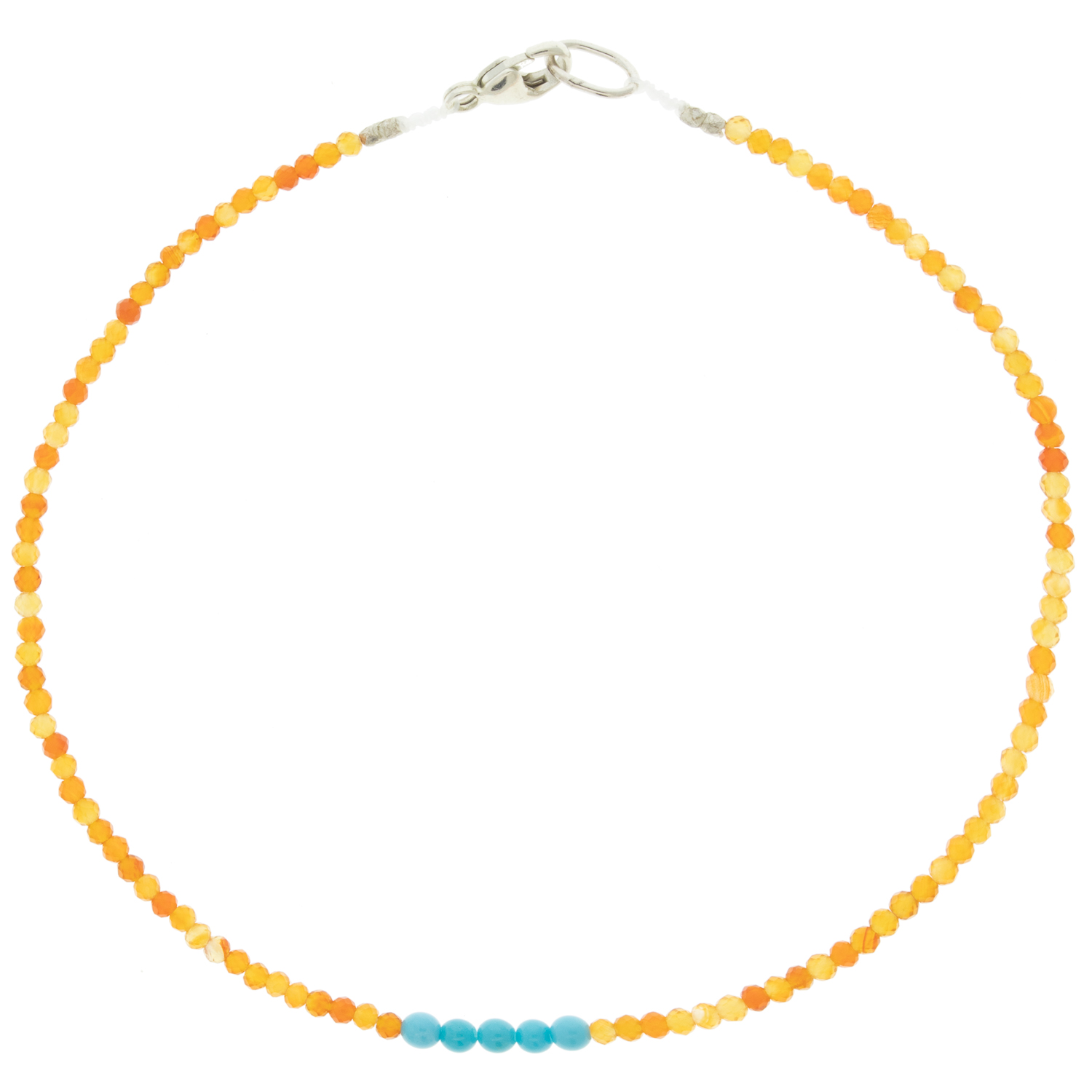 Margaret Solow: Bracelet,Turquoise & carnelian