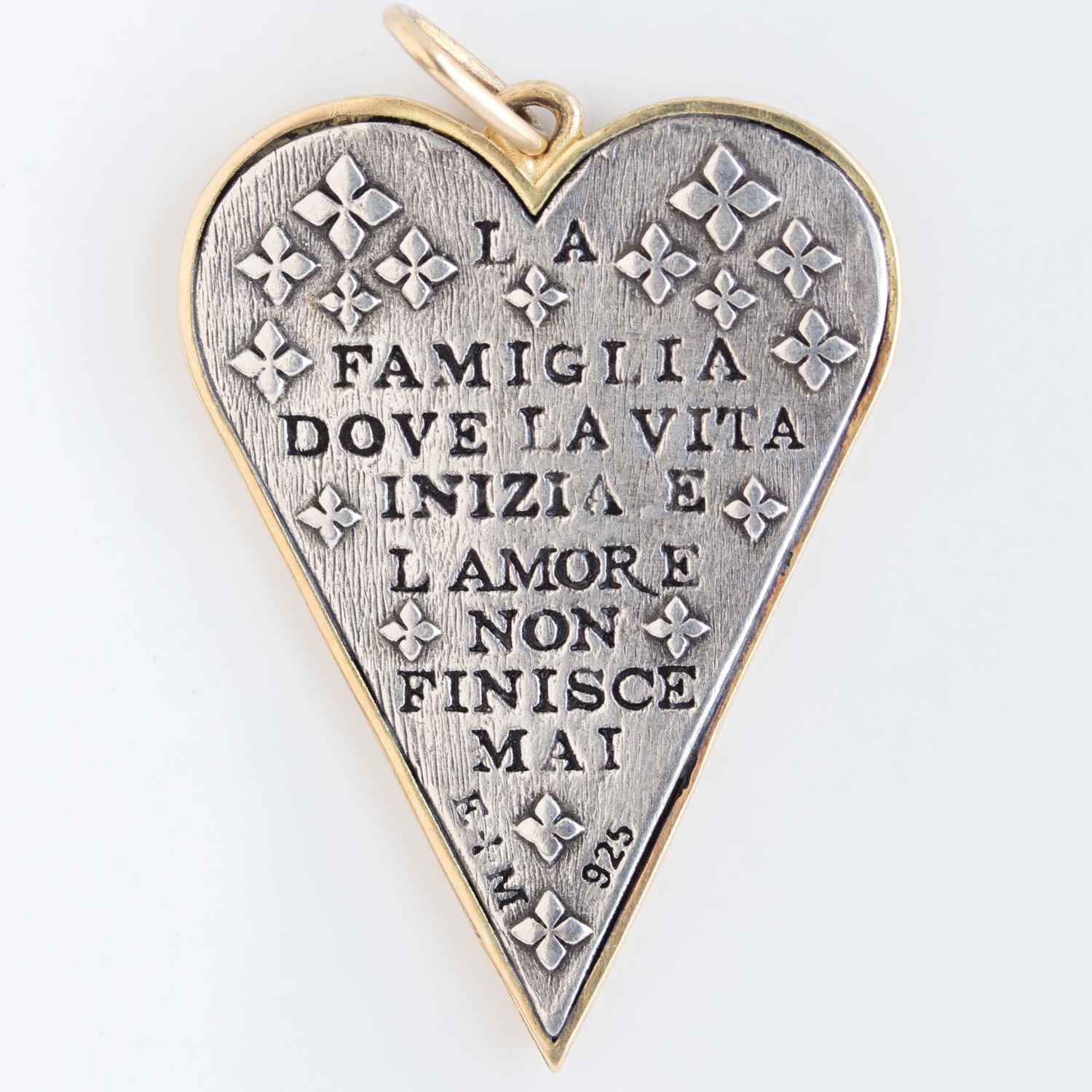 Erica Molinari Trunk Show: ss/18k large slim heart - triple sacred heart