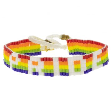 Love is Project:Bracelet, Seed bead,PRIDE,Rainbow