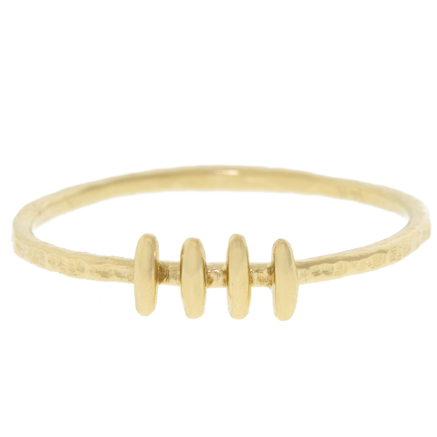 Lio & Linn: Ring, Gate Ring, 14k Yellow Gold, Size 6.25