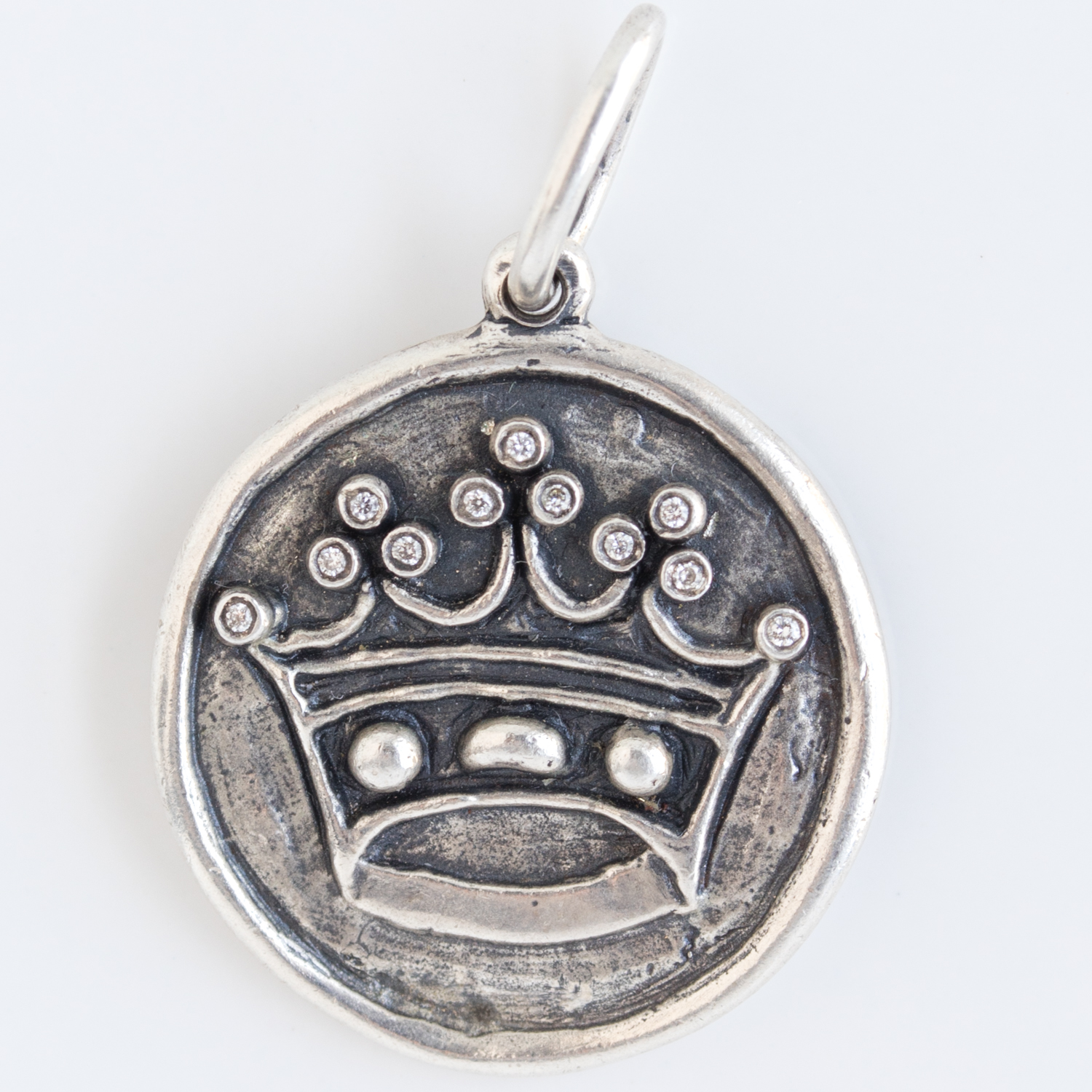 Erica Molinari Trunk Show: Charm SS Crown + Double Key Veni, Vidi, Vici = ‘I came, I saw, I conquered’ Diamonds, .028 TCW