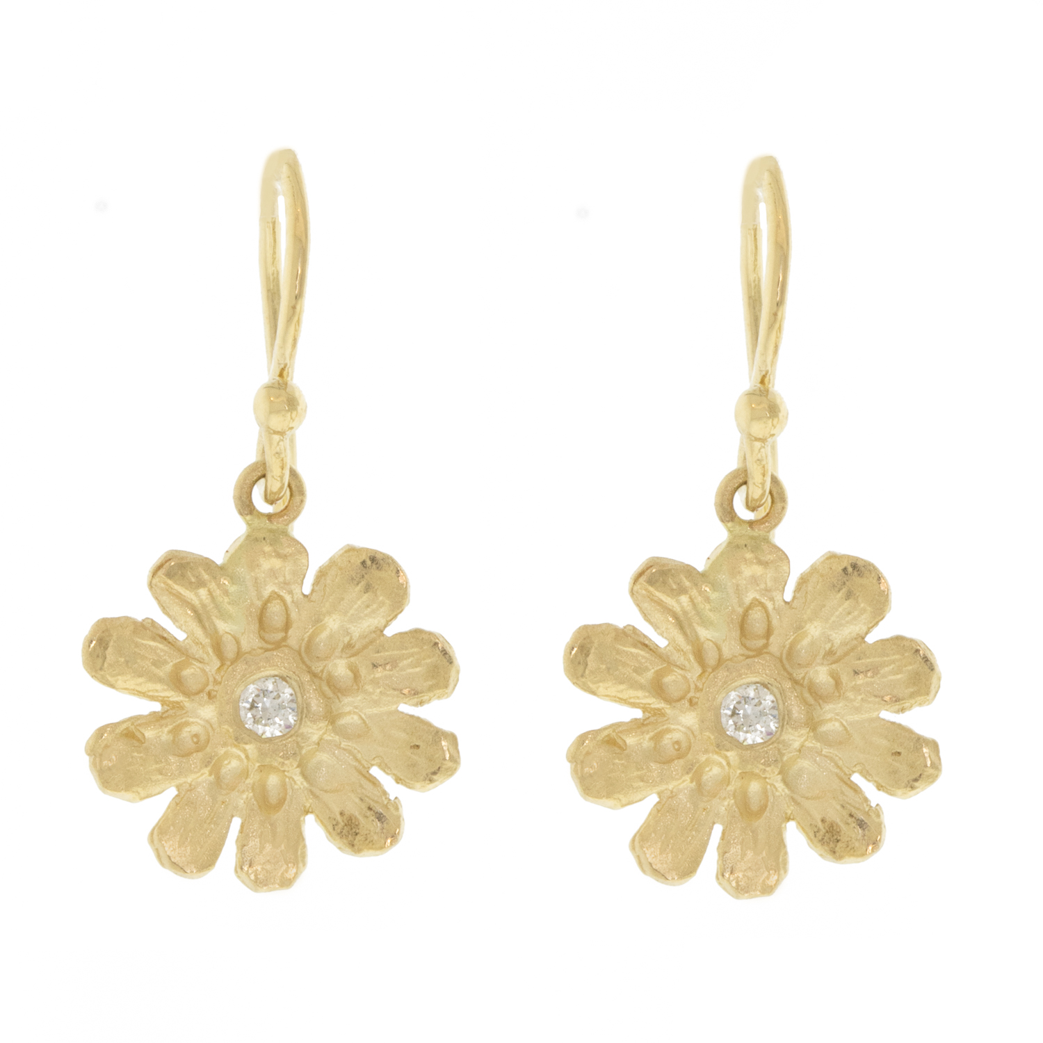Victoria Cunningham: Tiny Daisy Dangle with Diamond