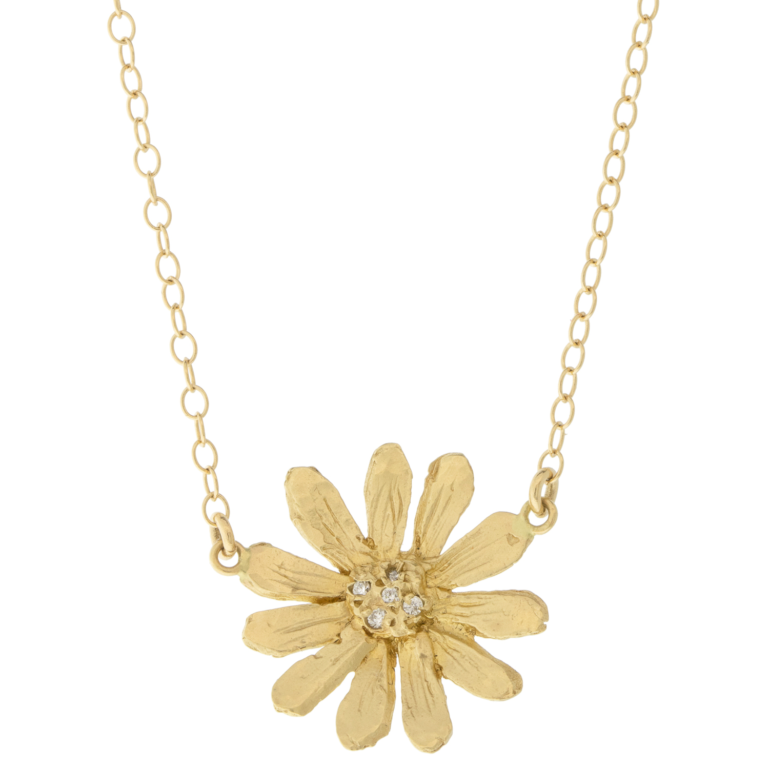 Victoria Cunningham Trunk Show: 14K stationary daisy