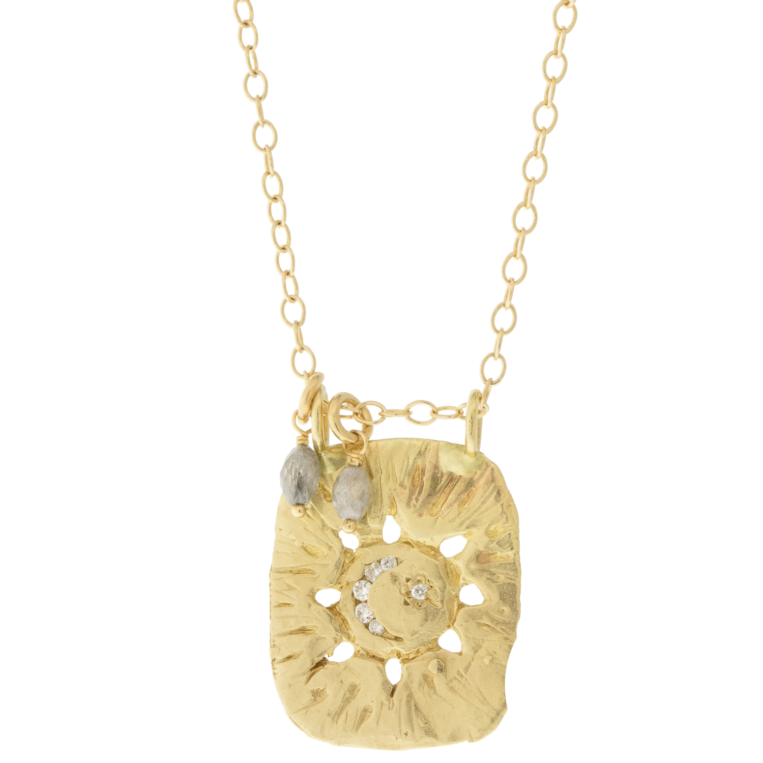 Victoria Cunningham Trunk Show: 14K Dream Catcher w/Diamond- Eclipse .48TCW