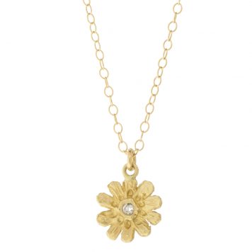 Victoria Cunningham Trunk Show: 14K tiny daisy, diamond stationed