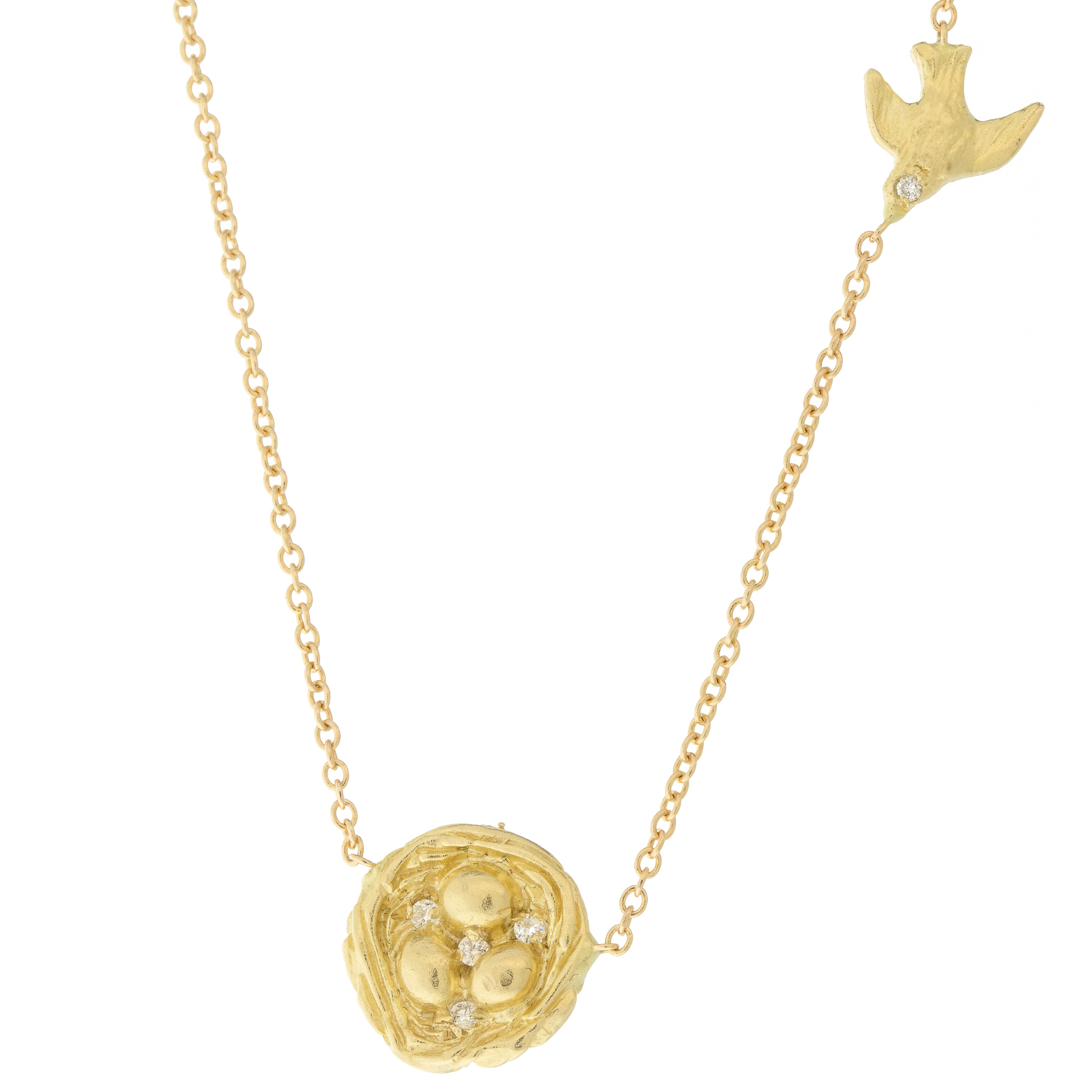 Victoria Cunningham Trunk Show: 14K nest w/ bird