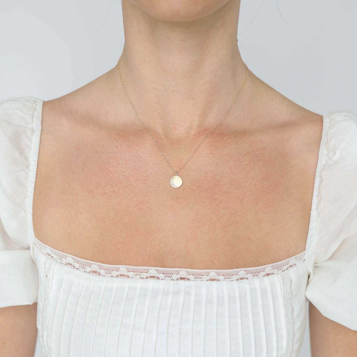 Victoria Cunningham Trunk Show: 14K Disc w/moon