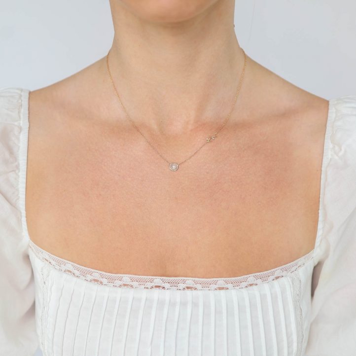 Victoria Cunningham Victoria Cunningham: Rustic White Diamond And Branch Necklace by ...