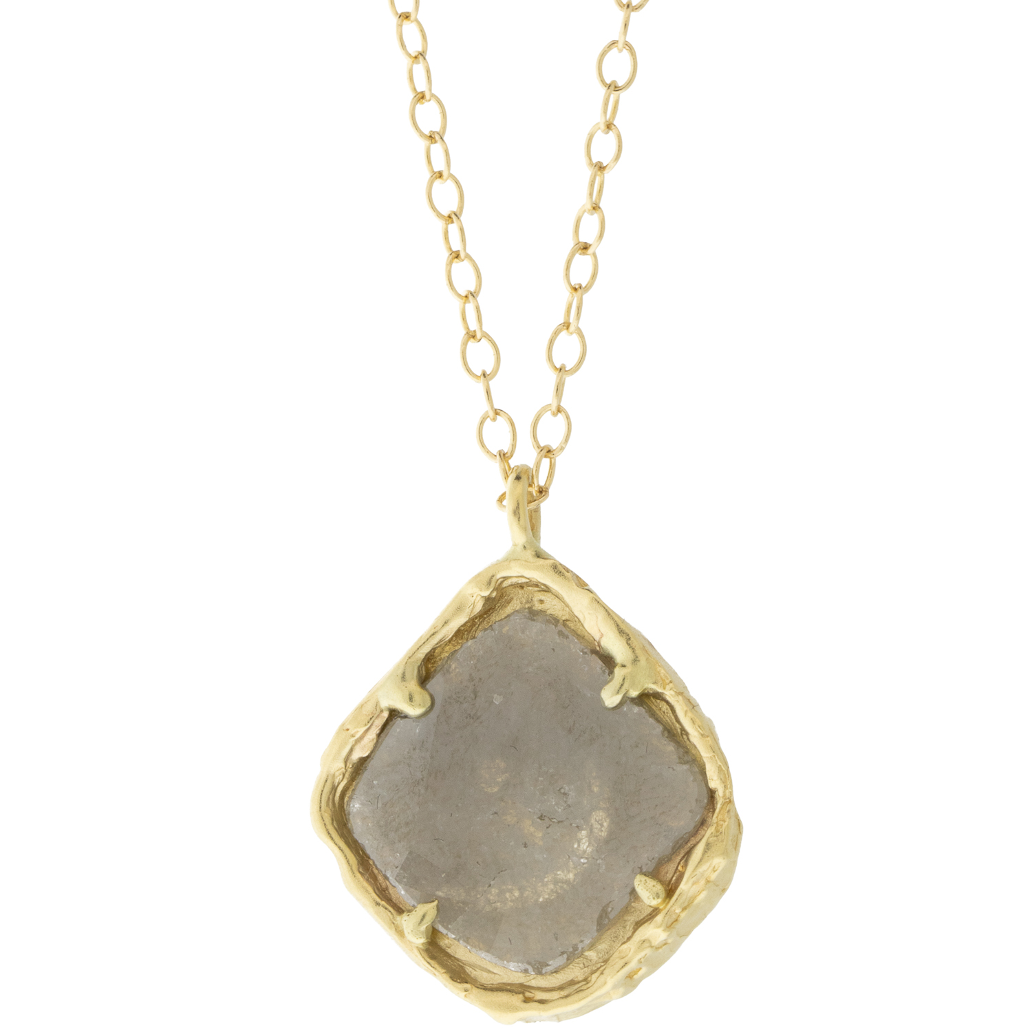 Victoria Cunningham Trunk Show: 14k moon & star w/ 2.45 TCW diamond slice window