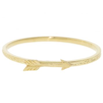 Victoria Cunningham Trunk Show: Ring, Stacking, Arrow, 14K yellow gold