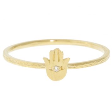 Victoria Cunningham Trunk Show: Ring, Hamsa, Diamond, 14K yellow gold