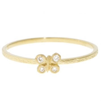 Victoria Cunningham: Ring, Butterfly, 14K yellow gold, Diamond