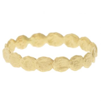 Victoria Cunningham Trunk Show: Ring, 14K gold tiny flakes band