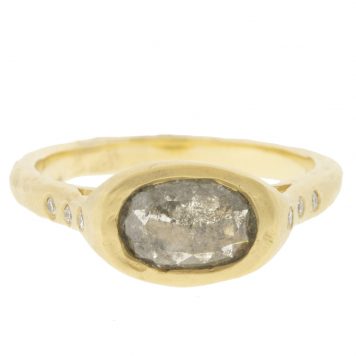 Victoria Cunningham Trunk Show:Ring,.89 ct rustic rose cut dia; 1.05 ctw