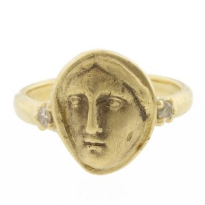 Atelier Narcé: Cumae Road Ring, 14K gold & diamonds