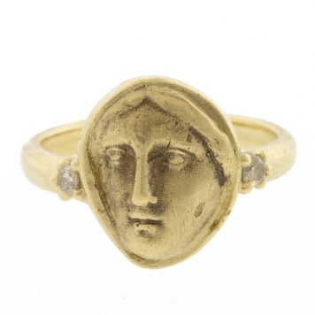 Atelier Narcé: Cumae Road Ring, 14K gold & diamonds