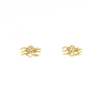 Victoria Cunningham Trunk Show: Earrings, Studs, Spider post, 14K Yellow Gold 1/8" x 3/16"