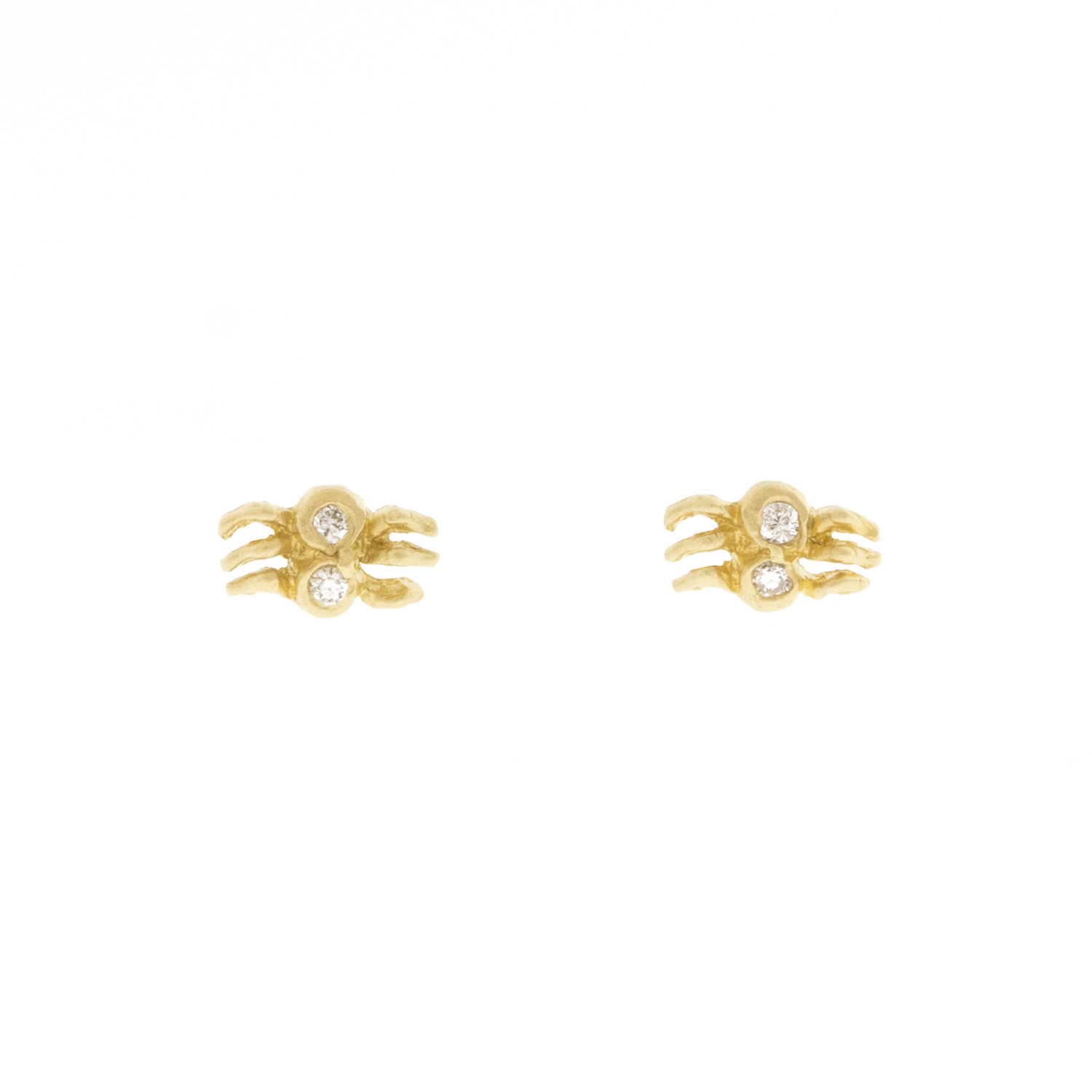 Victoria Cunningham Trunk Show: Earrings, Studs, Spider post, 14K Yellow Gold 1/8" x 3/16"