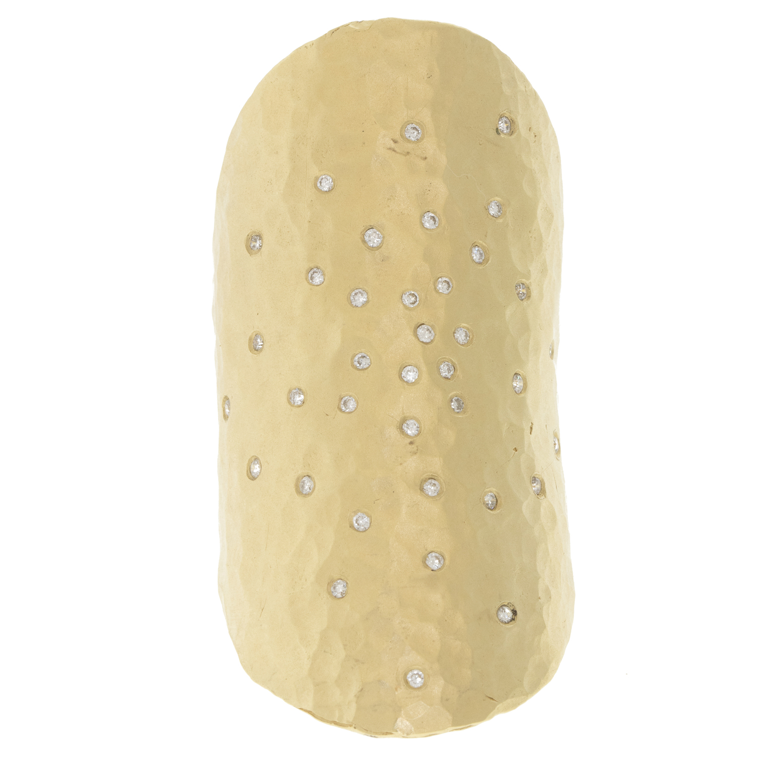 Victoria Cunningham Trunk show : 14K Large shield ring with diamond ,0.20ct