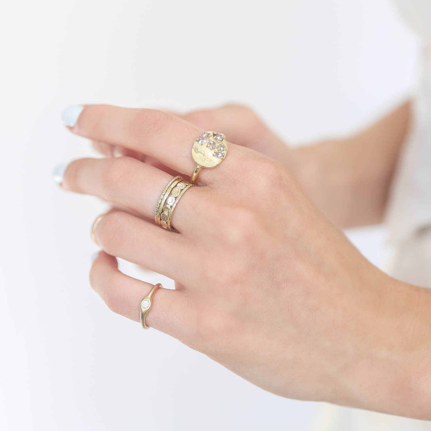Atelier Narcé: Ring,14K gold,Diamonds