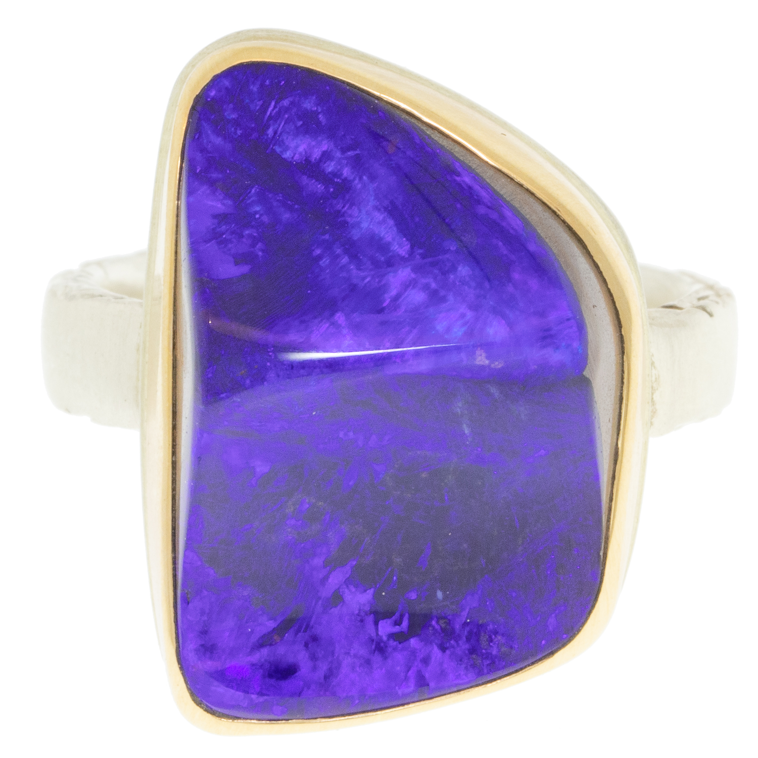 gold and silver ring with opal by jewelry designer Jamie Joseph