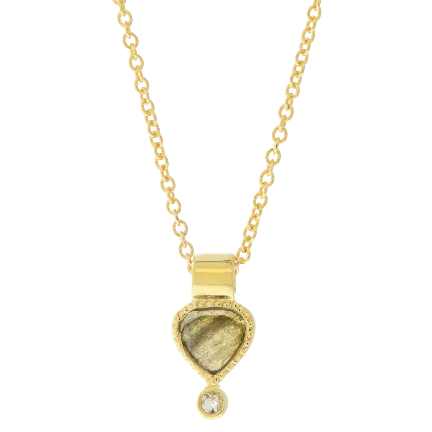 Lulu: Colette labradorite necklace 14 K gold fill