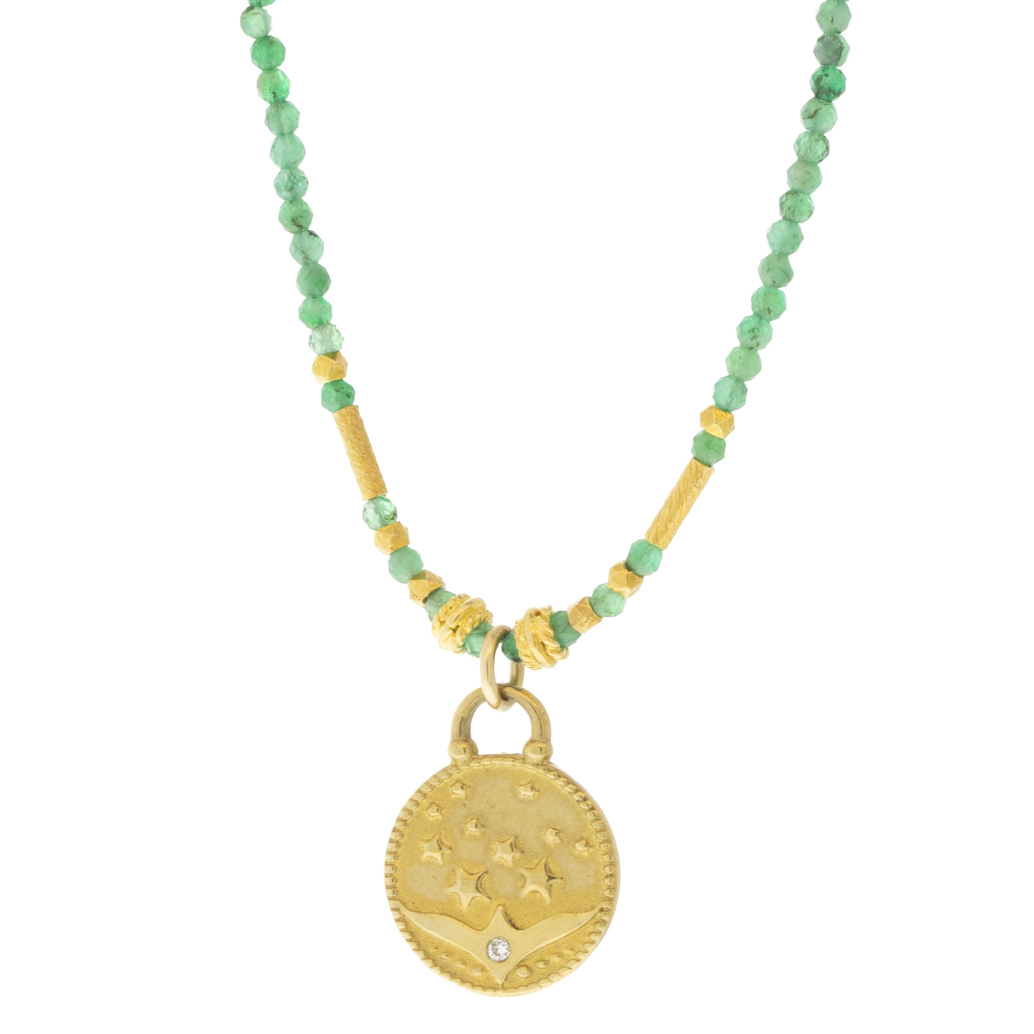 LuLu: RAINA Necklace Emerald/Aurora